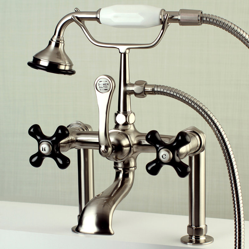 Kingston Brass Duchess Double Handle Deck Mounted Clawfoot Tub Faucet